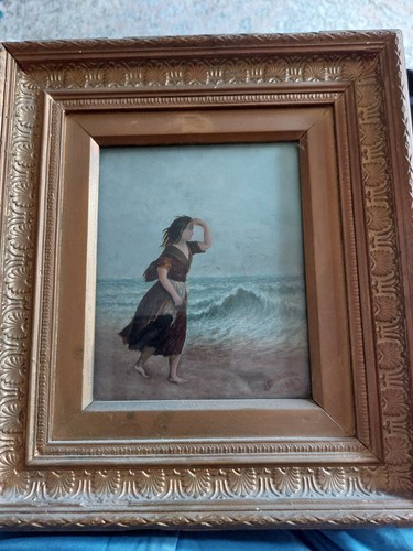 Antique victorian oil - antique,