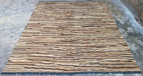 8x7 hand knotted afghan - knotted,