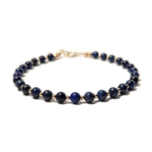 Handmade 9ct gold - handmade, lazuli