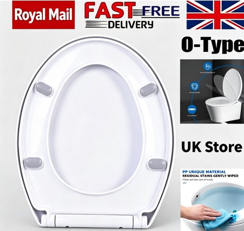 Soft close toilet - seat, white