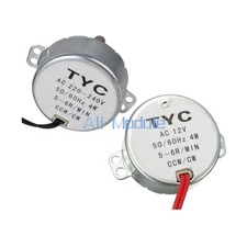 AC 12V/220V TYC-50 50/60Hz Synchronous Motor 5/6RPM CW/CCW 4W For Microwave NEW