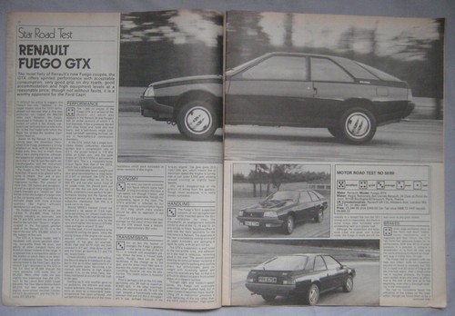 1980 renault fuego gtx - renault,