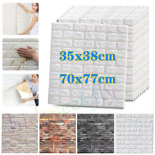 100X Self-Adhesive 3D Tile Foam Stick Wall Paper Brick Wall Sticky Wallpaper.NEW