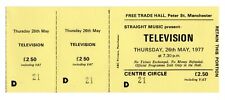 Television - Blondie - Unused Ticket - Free Trade Hall - Manchester - 1977