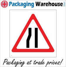 TR071 ROAD NARROWS LEFT SIGN WORKS CONSTRUCTION REPAIRS WARNING CAUTION TRAFFIC