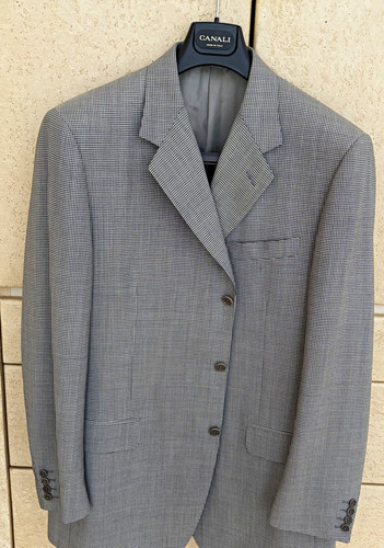 Canali men gray houndstooth - men's,