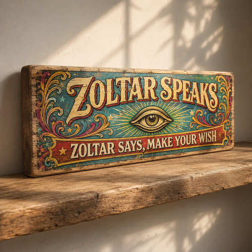 Zoltar speaks wood 28cm - speaks,