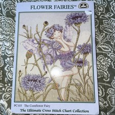 DMC Ultimate Cross Stitch Chart - Flower Fairies - The Cornflower Fairy PC103