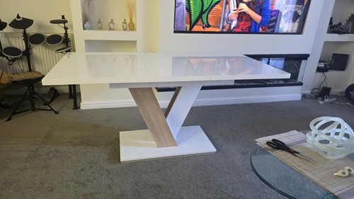 Extendable table 120 160x80cm - extendable,