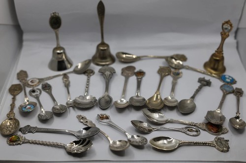 Souvenir spoons silver - souvenir,