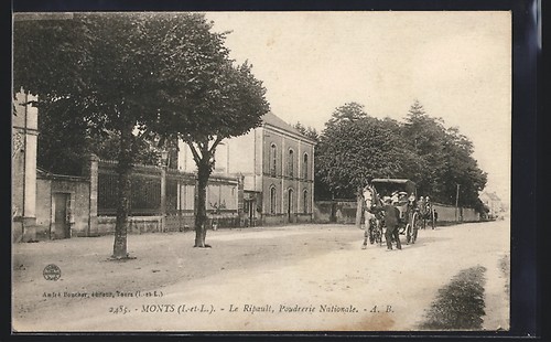 Old postcard monts - monts,, le
