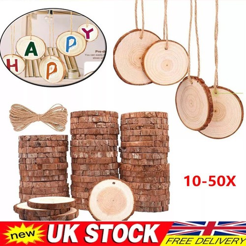 50x wood slices round - 10-50x,