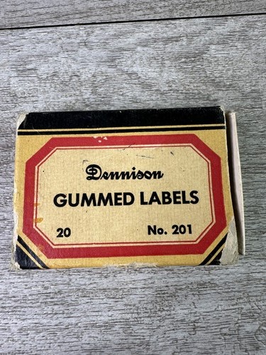 Vintage dennison gummed labels - vintage,