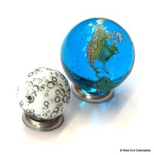 Earth moon glass toy marbles - toy,