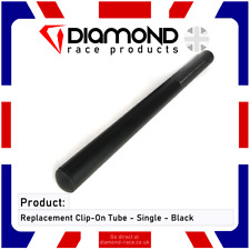 Diamond - 22mm Clip-On Handlebar Tubes - For Honda - 285mm - Black - Single