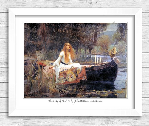 Framed art print the lady - print,
