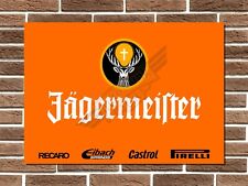 Jagermeister Racing Livery Metal Sign BMW Porsche Le Mans Garage Sign Man Cave