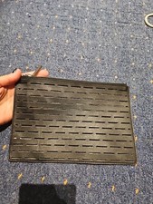 Whistles Black And Gold Leather Clutch Bag.