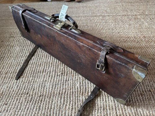 Antique wooden leather gun - antique,