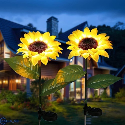 Solar powered flower - 2x,