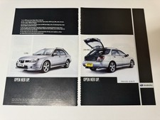 Original Mk3 Subaru Impreza WRX Sports Wagon Magazine Advert Poster Garage Retro