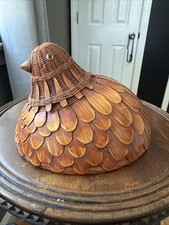 6.5”x4.5” Wicker/bamboo