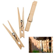 Set of 150 Wood Clothes Pins