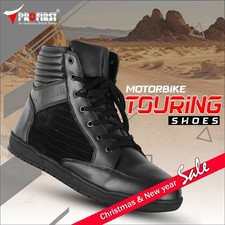 Men Black Motorbike Leather