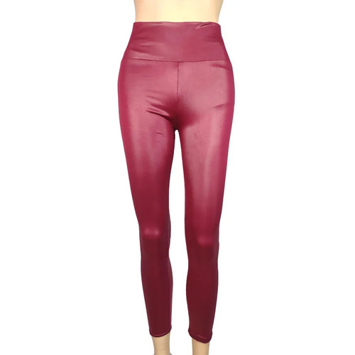 High waist faux leather - high-waist,