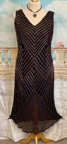 Beaded flapper maxi - beaded,