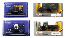 CORGI/MICHELIN 1:43 SCALE LOT OF 4 ASSORTED DIECAST VEHICLES