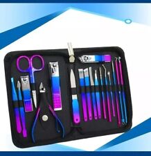 18 Pieces Manicure Pedicure Nail Care Set Cutter Clippers Tool Kit For Women Men