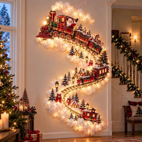 Led christmas wall - led, light