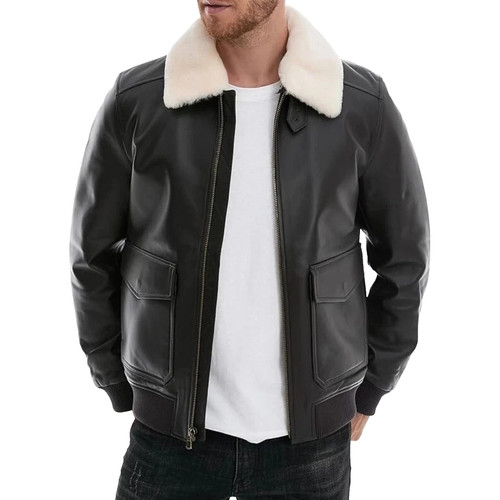Leather jacket men lambskin - leather,