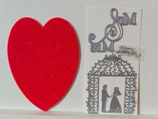 Wedding Themed Dies - Bride & Groom, Archway, Mr & Mrs & Free Embossing Board