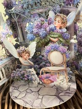 3D beautiful purple garden