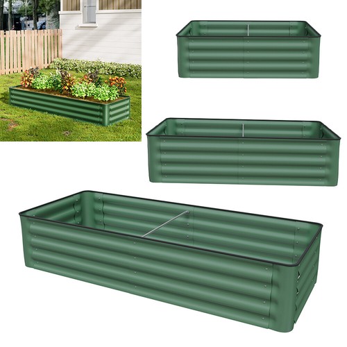 Galvanized metal raised bed - galvanized,