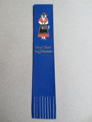 Leather bookmark wales lady - leather,