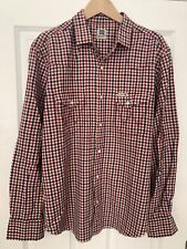 Wrangler CHECKED SHIRT Large Western “Blue Bell” Red White Blue Large