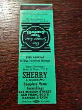 Vintage Matchcover: Sherry &