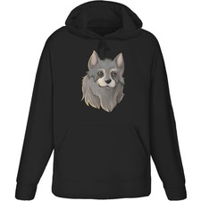 'Grey Wolf Head' Adult Hoodie / Hooded Sweater (HO027832)