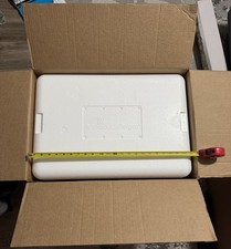 Insulated Styrofoam COOLER +shipping box refrigerated cold cool 23x15x8” +ICE Pk