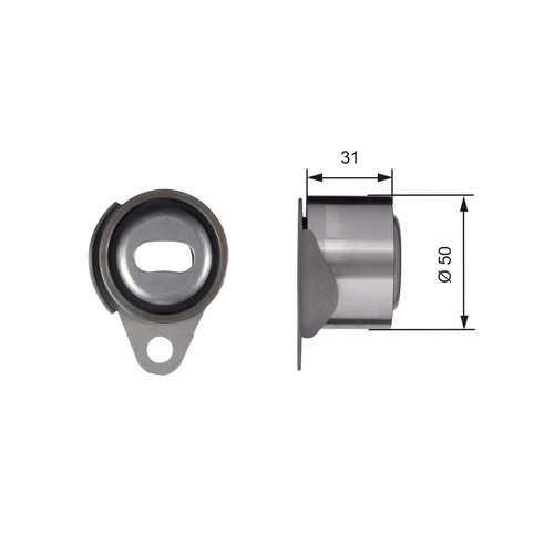 Gates t41157 tensioner pulley - gates,