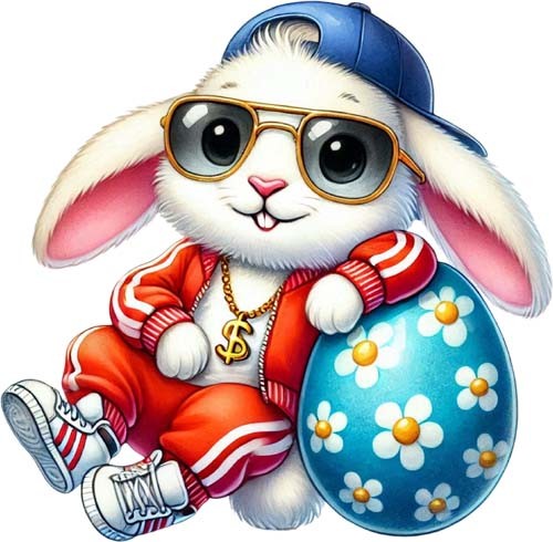 Easter hip hop bunny rabbit - hip,