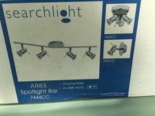 SEARCHLIGHT 7444CC Aries 4 Light Ceiling Spotlight Polished Chrome