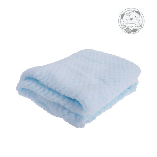 Baby waffle blanket blue - blanket,