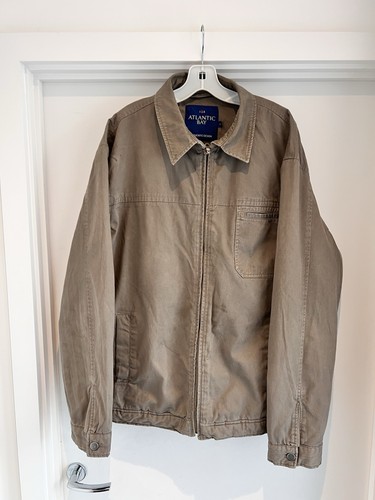 Khaki brown jacket with - khaki, zipper