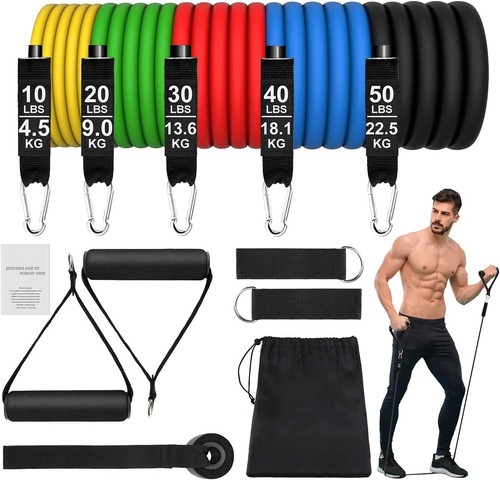12pieces resistance bands set - 12pieces,