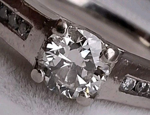 Palladium diamond solitaire - palladium,
