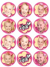 24 Jojo Siwa Fairy Cake Toppers Edible Party Decorations